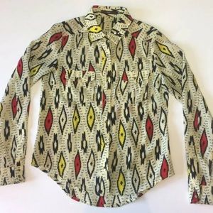 HAZEL Southwest Rodeo Rhinestone Cowgirl Shirt